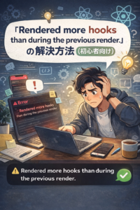 Expo × React Native で「Hooks順序エラー」に丸一日ハマった話（初心者向け解説）